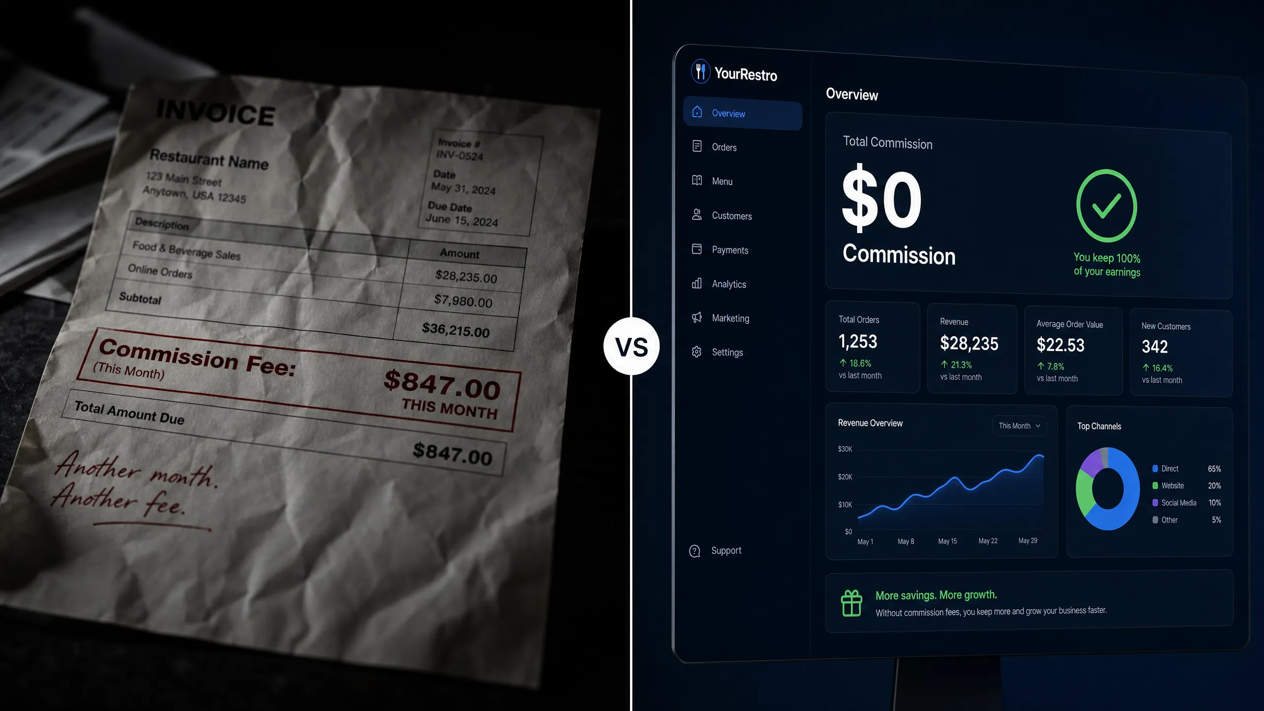 Popmenu vs DevourNow - DevourNow Online Ordering comparison